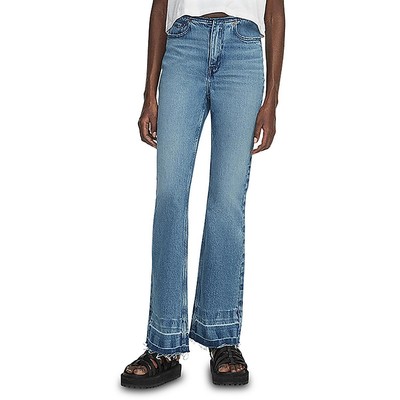 Джинсы Rag & Bone женские Peyton Blue с потертым низом из джинсовой ткани Bootcut 28 BHFO 0557