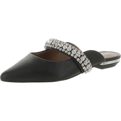 Женские черные кожаные шлепанцы Kurt Geiger London, размер 35, средний (B,M), BHFO 4990