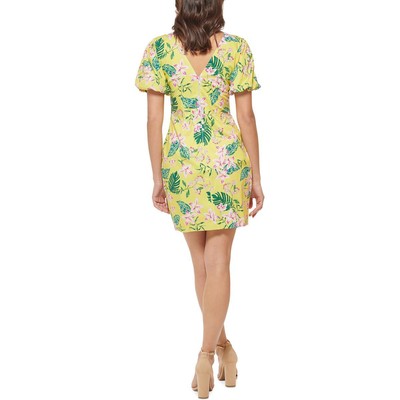 

Женское летнее облегающее платье Guess с цветочным принтом BHFO 5289, Yellow multi