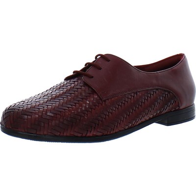 Женские туфли-оксфорды Trotters Lizzie в елочку красного цвета шириной 7 см (C, D, W) BHFO 3096