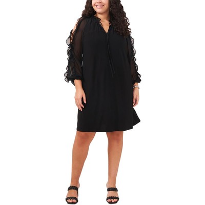 

Женское прозрачное короткое вечернее мини-платье MSK Plus BHFO 6637, Черный