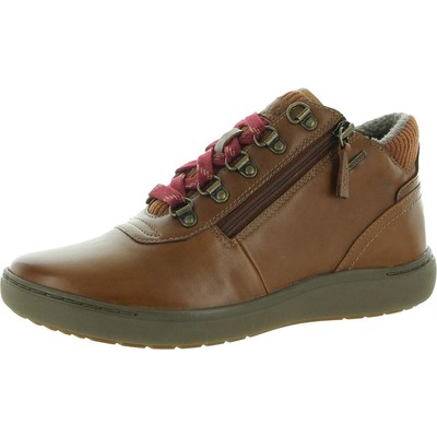

Женские коричневые кожаные ботильоны Clarks Nalle Mi, ширина 6 (C, D, W) BHFO 9021, Dark tan leather, Nalle Mi