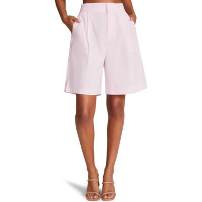

Steve Madden Женские плиссированные шорты Halsey до колен с высокой талией BHFO 4036, Pink tulle, Halsey