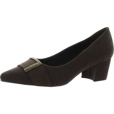 

Женские туфли Cariel Brown на остром каблуке Easy Street, ширина 8 (C,D,W) BHFO 2977, Brown matte.croco, Cariel