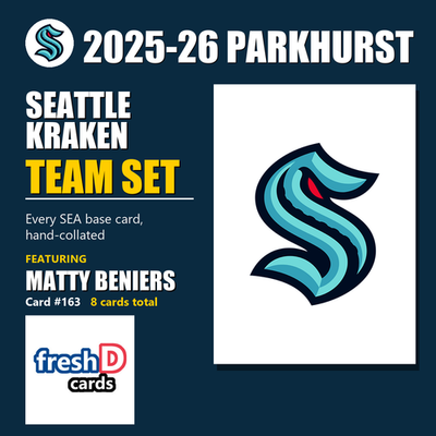 Seattle Kraken - Matty Beniers & Shane Wright - 2025-26 Parkhurst Hockey (8-Card