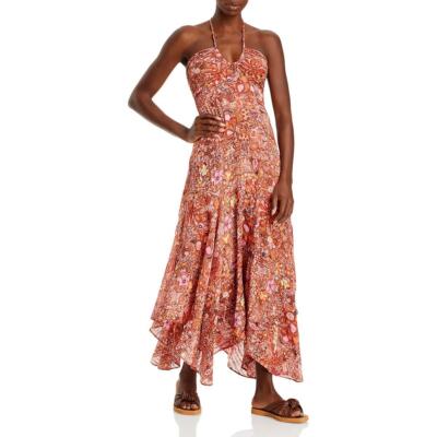 

Женское шелковое платье с бретельками ALC с чайным принтом BHFO 3789, Sorbet multi