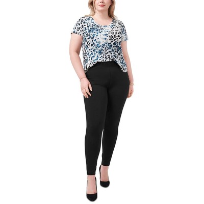 Женские черные леггинсы Ponte с плоским передним и задним швом Vince Camuto плюс 1X BHFO 9839