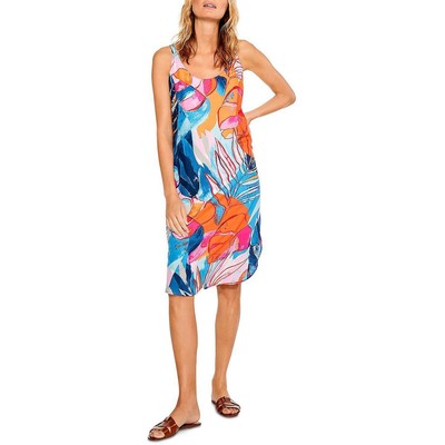 

Женское летнее платье миди без рукавов Nic + Zoe Tropical Mirage BHFO 0786, Blue multi