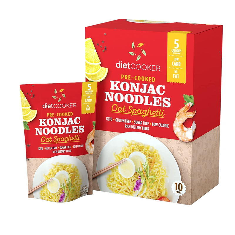 (Pack of 10) DIET COOKER Premium Shirataki Noodles, Konjac Noodle, Keto & Vegan