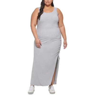 

Calvin Klein Jeans Женское трикотажное повседневное платье макси без рукавов Plus BHFO 1166