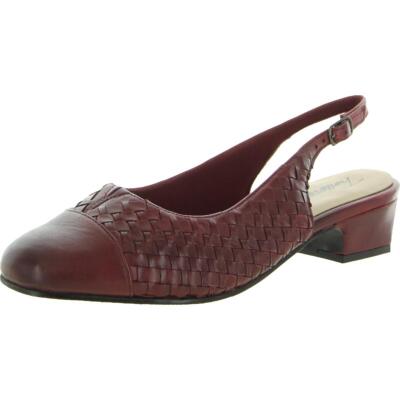 

Женские туфли Trotters Dea Woven Red на каблуке с открытой пяткой 8,5 узкие (AA,N) BHFO 3697, Dark red