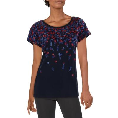 Tommy Hilfiger Womens Crewneck Dolman Sleeve Tee Pullover Top Shirt BHFO 3042