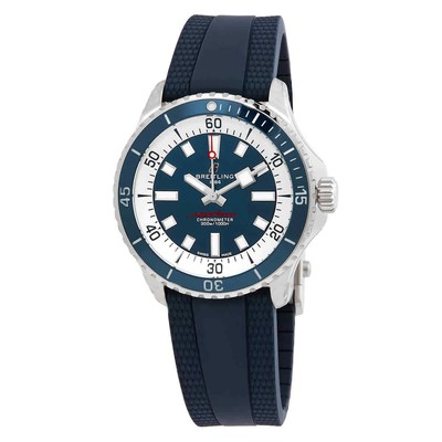 Pre-owned Breitling Superocean Automatic Chronometer Blue Dial Men's Watch A17375e71c1s1