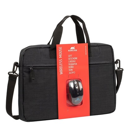 Rivacase 8038 + Wirelex Foam 39.6 cm (15.6 Inches) Briefcase Black   Laptop Bags
