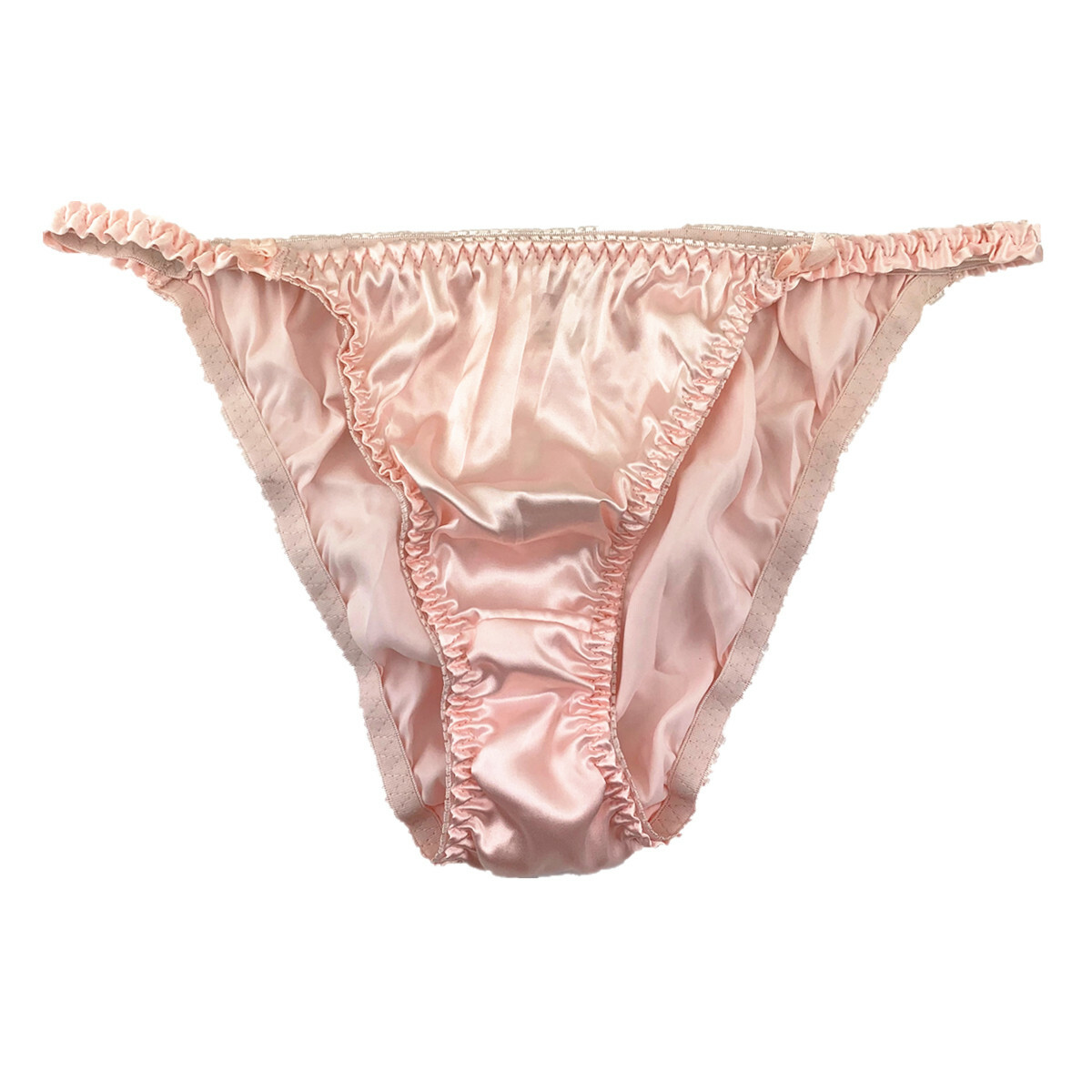 4 Pcs Lot  Womens Sexy String Satin Bikinis Panties Silky Briefs Underwear,S-2XL