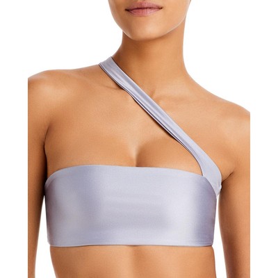 

Женский мерцающий асимметричный стрейч-бикини JADE Swim Top BHFO 0881