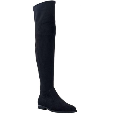 

Черные ботфорты Marc Fisher Womens Renn 7 Medium (B,M) BHFO 4751, Черный