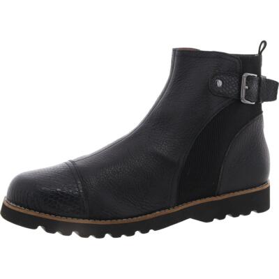 Donald J. Pliner Womens Leather Embossed Snake Belted Chelsea Boots BHFO 2476