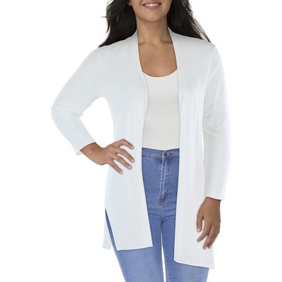 

Женский белый однотонный вязаный кардиган Eileen Fisher с длинными рукавами, свитер  BHFO 7595