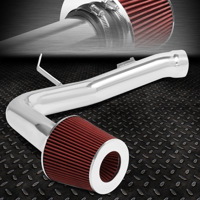 ДЛЯ 02-07 SUBARU IMPREZA WRX STI 1 шт. АЛЮМИНИЕВЫЙ КОМПЛЕКТ ВПУСКА ХОЛОДНОГО ВОЗДУХА с КРАСНЫМ ФИЛЬТРОМ