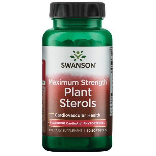 Растительные стеролы Swanson Maximum Strength с фитостеролами CardioAid, 60 капсул