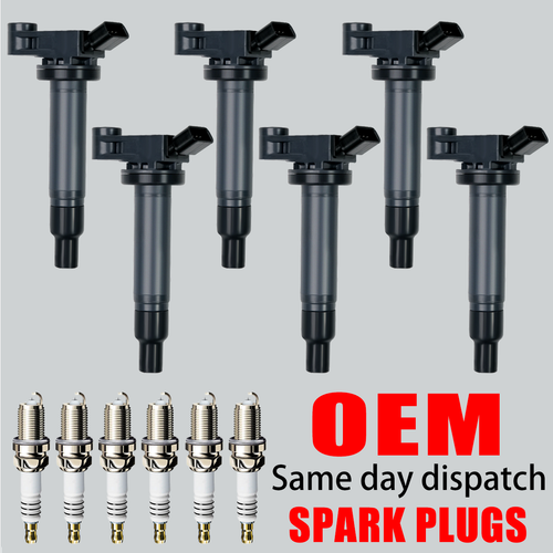 6X Ignition Coil & Iridium Spark Plug for 2001-2006 Toyota Sienna Lexus V6 UF267