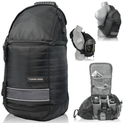 Fotorucksack CAMBAG DSLR Kamera SLING Bag Video OSLO 200 Rucksack Tasche SCHWARZ