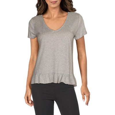 

Женская серая футболка для фитнеса и йоги Betsey Johnson Performance Athletic  BHFO 2159, Grey