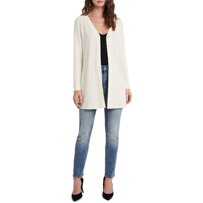 Женский белый кардиган в рубчик на пуговицах Vince Camuto, куртка-свитер XL BHFO 1674