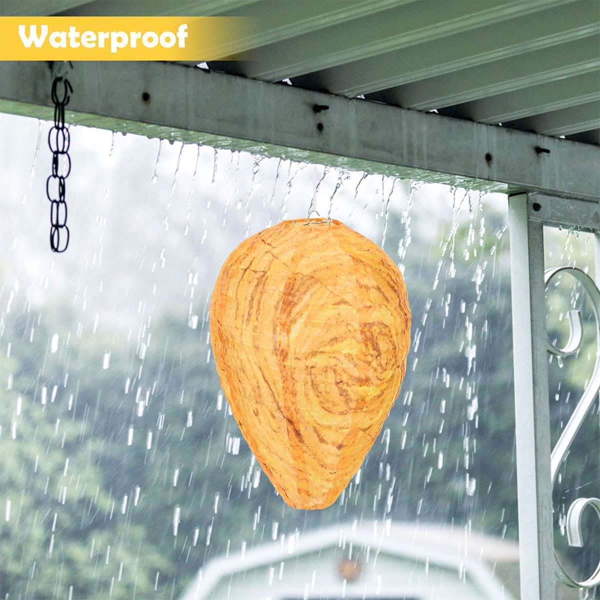 Waterproof Fake Wasp Nest Decoy Bee Repellent Outdoor Hanging Trap