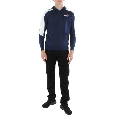 

Мужской пуловер с логотипом Puma, спортивный синий пуловер с капюшоном, топ  BHFO 1918, Pipe Sports