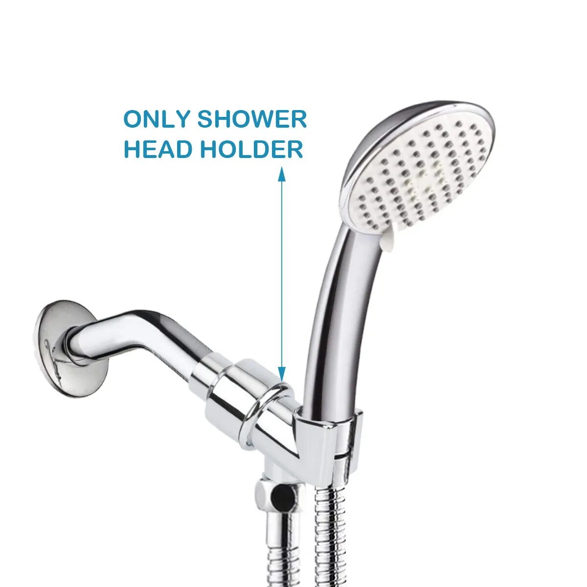 Handheld Shower Head Holder Wall-Mounted Adjustable Shower Arm Bracket Universal