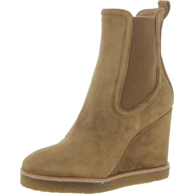 Женские коричневые шерстяные ботильоны Veronica Beard Shoes 7 Medium (B,M) BHFO 2782