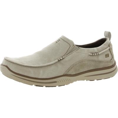 

Мужские лоферы Skechers Elected Drigo Бежевые парусиновые туфли 9,5 Средний (D) BHFO 9700, Stone