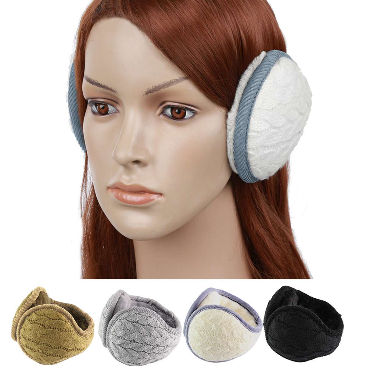 Men Women Ear Muffs Winter Ear warmers Fleece Earwarmer Behind the Head Band US