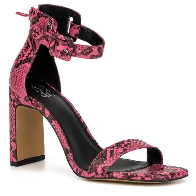 Женские туфли на блочном каблуке Lexi Pink от New York & Company, размер 10, средний (B,M), BHFO 9457