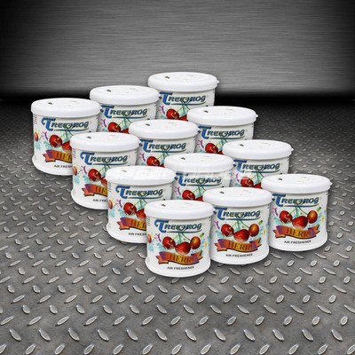 ОСВЕЖИТЕЛЬ ВОЗДУХА ДЛЯ АВТОМОБИЛЯ/ГРУЗОВИКА/ТРАНСПОРТНОГО СРЕДСТВА/ДОМА С ДЛИТЕЛЬНЫМ ДЕЙСТВИЕМ ГЕЛЯ С АРОМАТОМ ВИШНИ TREEFROG X12