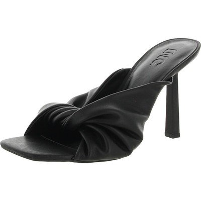 

INC Женские черные туфли без шнуровки Birana с открытым носком 6,5 Medium (B, M) BHFO 6942, Black smooth