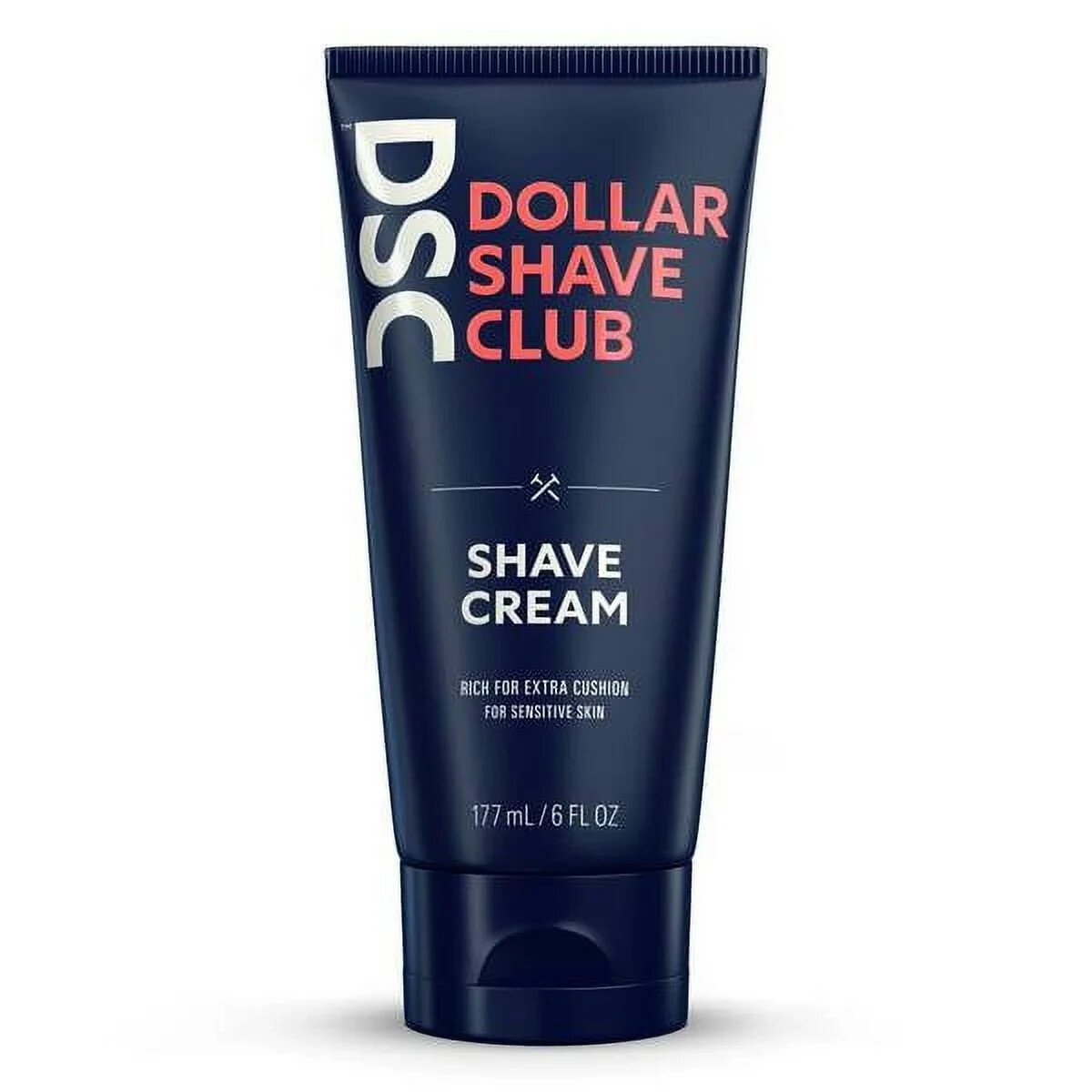 Насыщенный крем для бритья DSC Dollar Shave Club Для дополнительной защиты чувствительной кожи, 6 унций