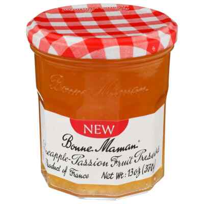 Bonne Maman Pineapple-Passion Fruit Preserves, 13 Oz, Case of Six