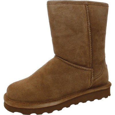 

Женские короткие широкие коричневые ботинки до середины икры Bearpaw Elle, ширина 6,5 см (C,D,W) BHFO 0872, Hickory