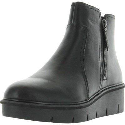 

Черные ботинки на танкетке Clarks Airabell Zip Black 12 Medium (B,M) BHFO 2935, Black leather