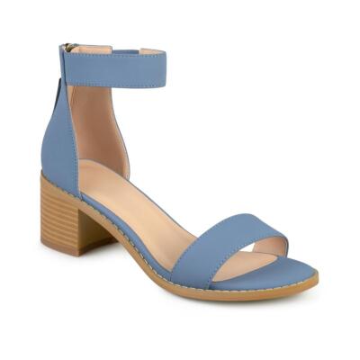 Journee Collection Womens Percy Blue Dress Sandals 7.5 Medium (B,M) BHFO 6905