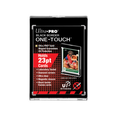 Ultra Pro One Touch UV Holder Black Border 23-Point Clear