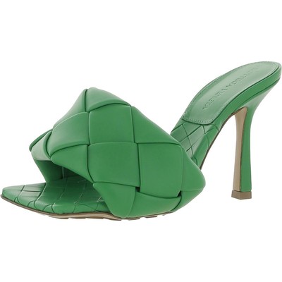 Женские босоножки Bottega Veneta Lido Green Slide, размер 35, средний (B,M), BHFO 4557