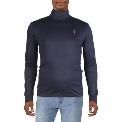 

Мужская темно-синяя футболка с длинным рукавом и водолазкой Polo Ralph Lauren  BHFO 3860, Navy