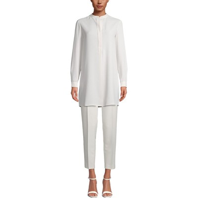 Женская рубашка Anne Klein Henley, офисная туника, топ, блузка Petites BHFO 2599