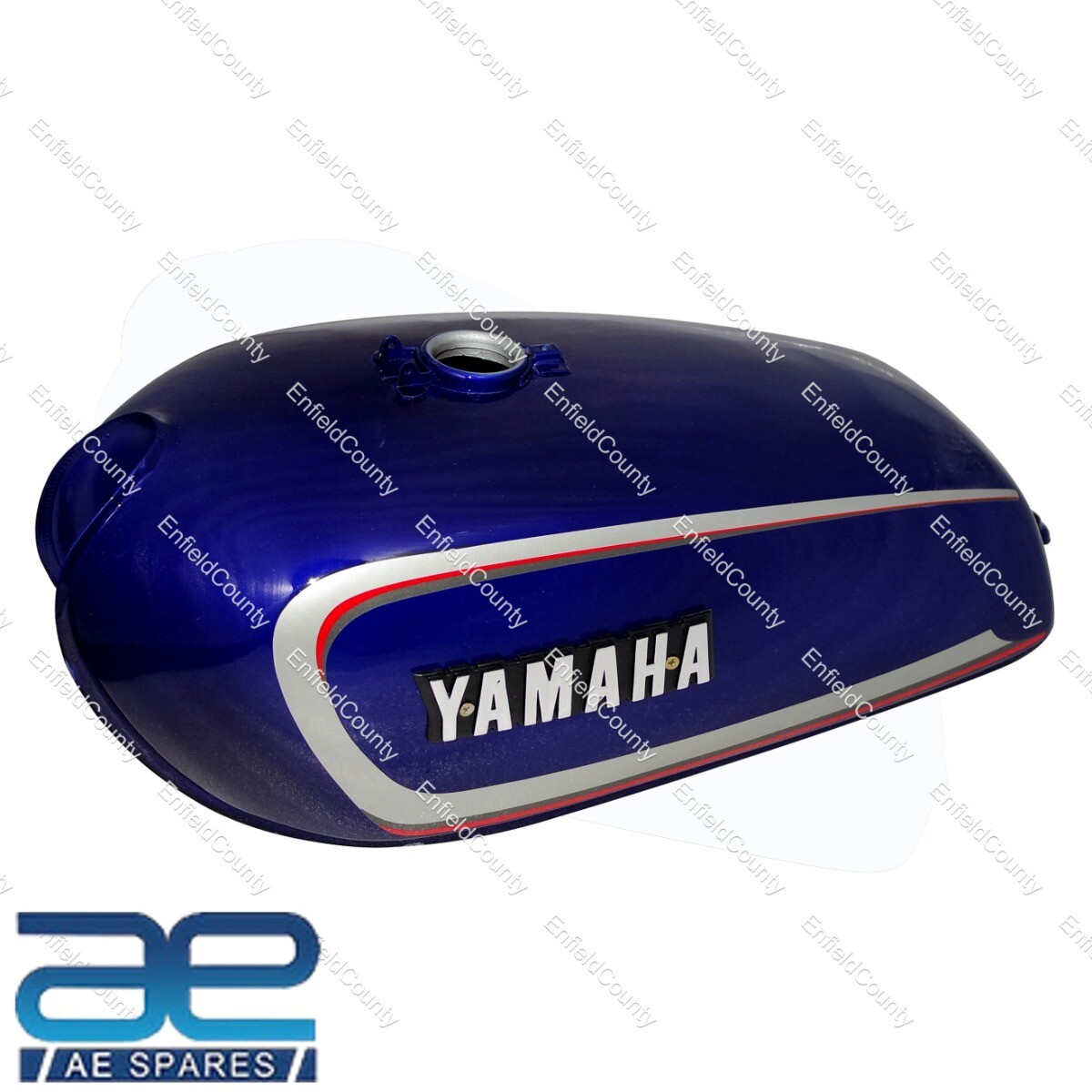 Yamaha RX100 RX125 Dark Blue Petrol Fuel Tank With Lid Cap + Tap  