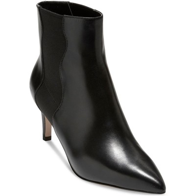 

Женские черные кожаные ботильоны Cole Haan Vandam, размер 8, средний (B,M) BHFO 1272, Black sheep obera, Vandam