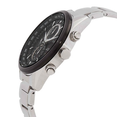 Pre-owned Citizen Radio-controlled Perpetual Black Dial Men's Watch At8266-89e
